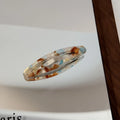 Women Girls Hair Edge Clip Korean Simple BB Hairpin Oval Acetic Acid Clip Sweet Bangs Side Hairpin Head Styling Accessories New Quake cs