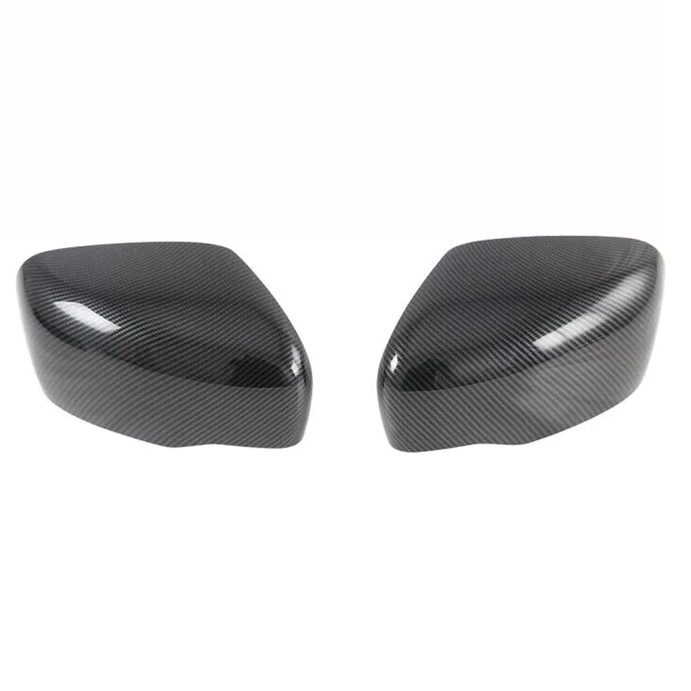 For Nissan Navara D23 NP300 2017-2019 Car Sticker Rearview Side Mirror Cover Wing Cap Exterior Door Rear View Case Trim Carbon Quake Carbon