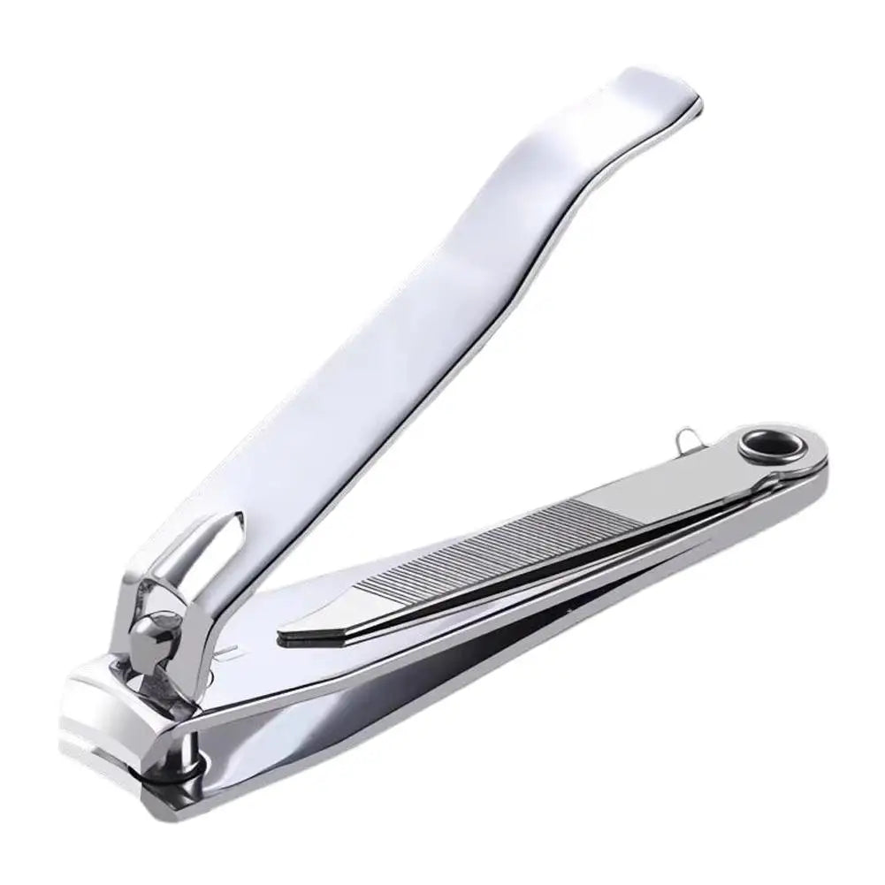 Premium Stainless Steel Nail Clipper Ultra Sharp Sturdy Fingernail & Toenail Clipper Cutter, Curved Edge Cutter Finger Nail Clip Quake 1PC