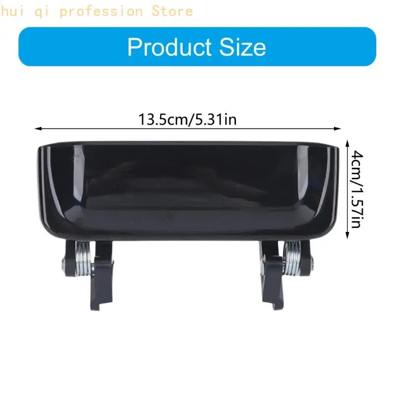 Two Piece Exterior Door Pull Handle Set, Black Textured Spring-Action Handle Part 2L5Z1022404BAA for Vehicle Exterior H8WE Quake