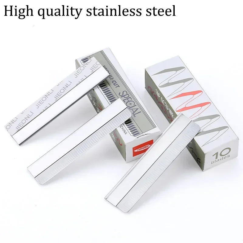 20Pcs Eyebrow Remover Stainless Steel Trimmer Hair Women Razor For Eyebrows Face Shaver Hair Removal Knife Makeup Tools Quake