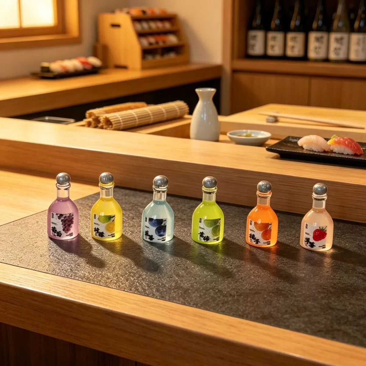 50pcs Sweet Miniature Mixed Fruit Wine Resin Simulation Food DIY Jewelry Making Accessories Ornament For Kitchen Dollhouse Decor Quake random mixed