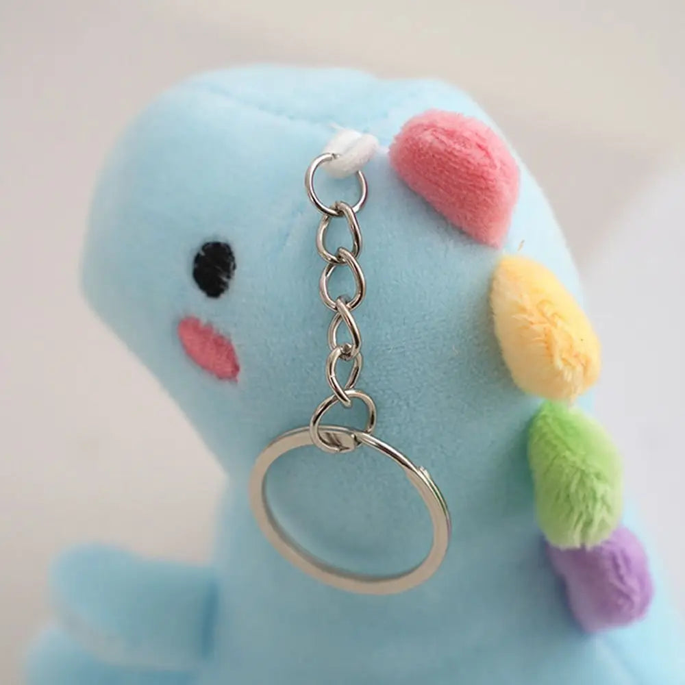 New Plush Keychain Toy Dinosaur Plush Keyring Soft Mini Dinosaur Plush Doll Cute Dinosaur Pendant Quake