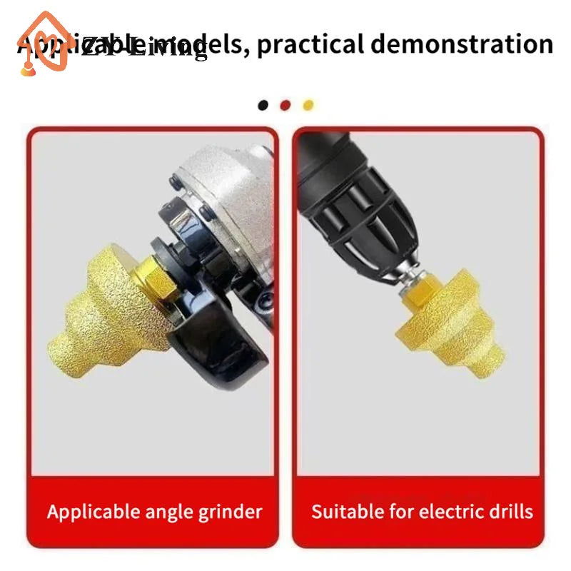 Diamond Brazed Step Hole Reamer Sharp Hard Edge Multifunctional Hole Opener For Angle Grinder Tile Marble Granite Drill Quake