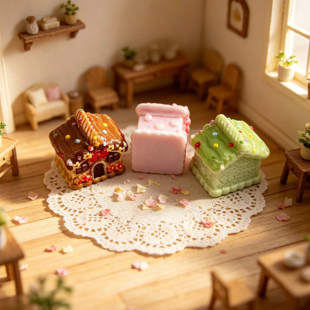 20Pcs Miniature Cute Woodland House Resin For Micro Landscape Simulation Desk Model DIY Play Toys Decor Dollhouse Accessories Quake