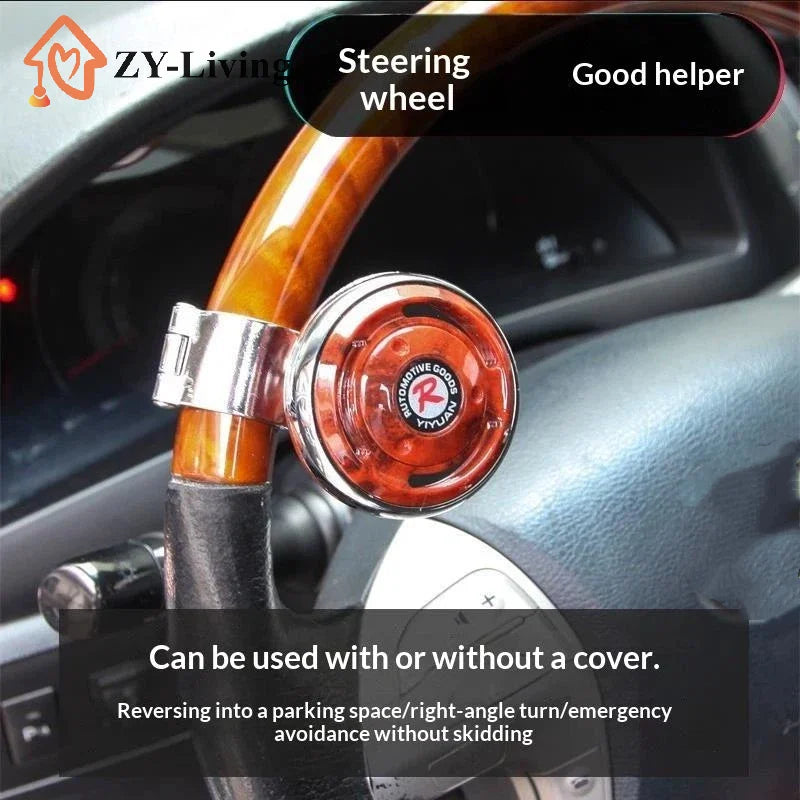 Car Steering Wheel Booster Ball Turning Spinner Knob Bearing Power Handle Rotating Universal Auto Accessories Labor Saving Kit Quake