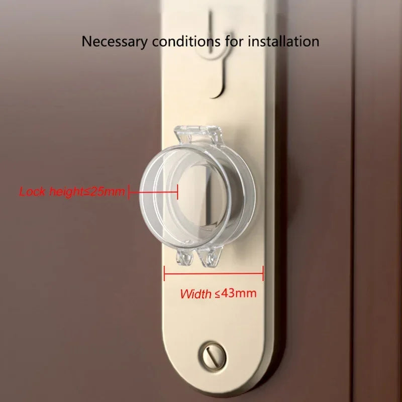 vvocci 1/3/5Pcs Baby Safety Protection Door Lock Products Cover Home Bedroom Door Switch Anti-Locking Lid Kids Protective Quake