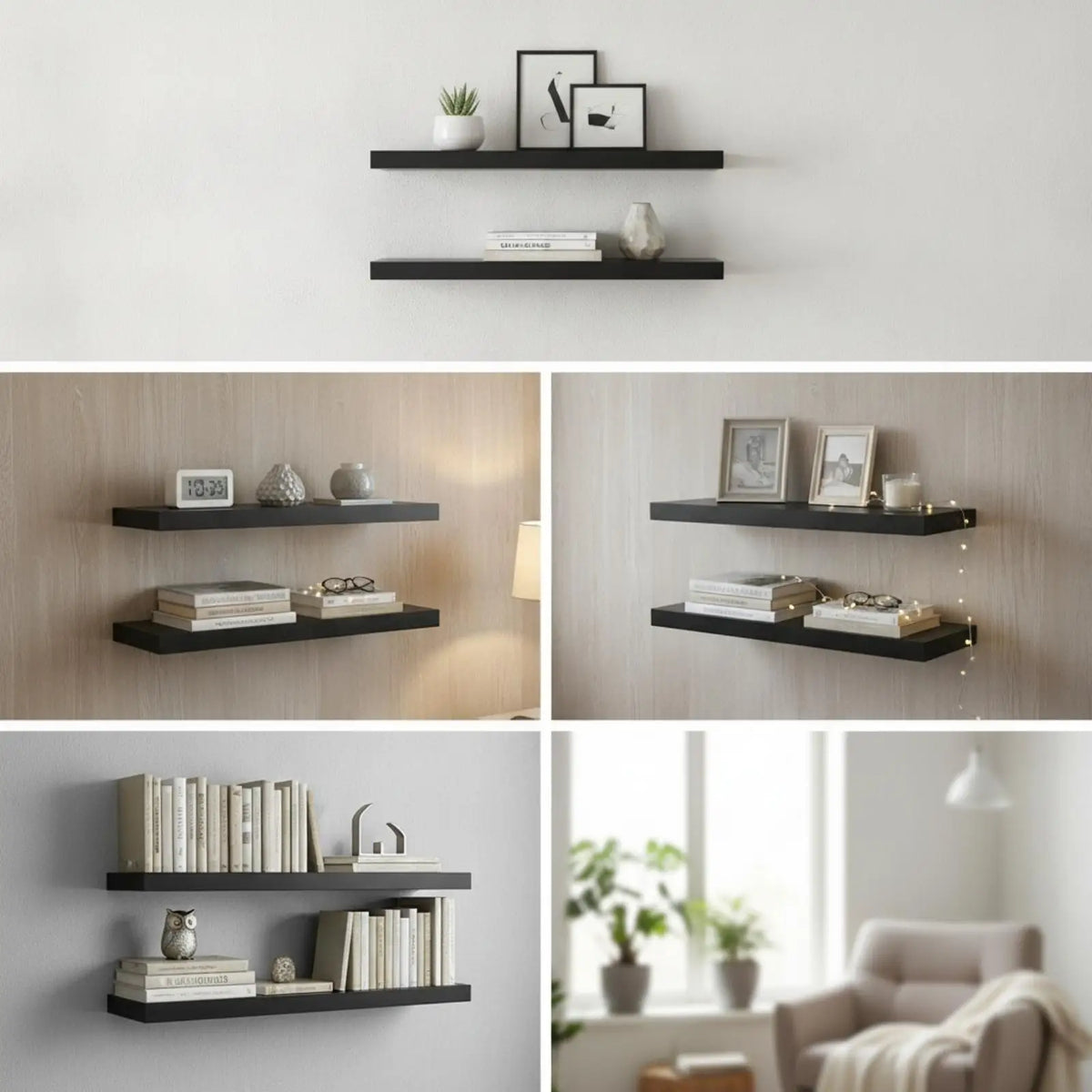 Compact Corner Wall Shelf Organizer for Home Office Desk Bookshelf Decor Storage Rack Quake