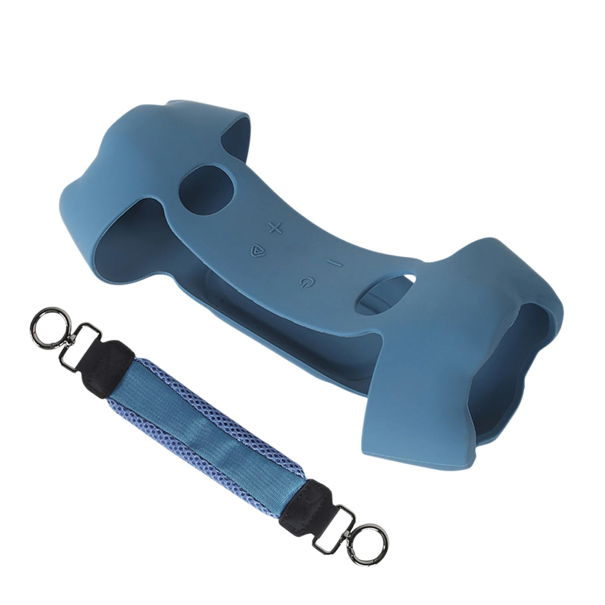 Mesh Handle Strap Silicone Case for Xtreme 5 Speaker Full Wrap Anti-scratch Outdoor Protective Cover Quake Blue