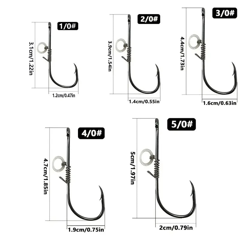 5pcs-10pcs /box Hanging Live Shrimp Back Hook, Shrimp Back Hook with Spring, Hanging Shrimp Fish Hook, Live Shrimp Fixed Hook Quake