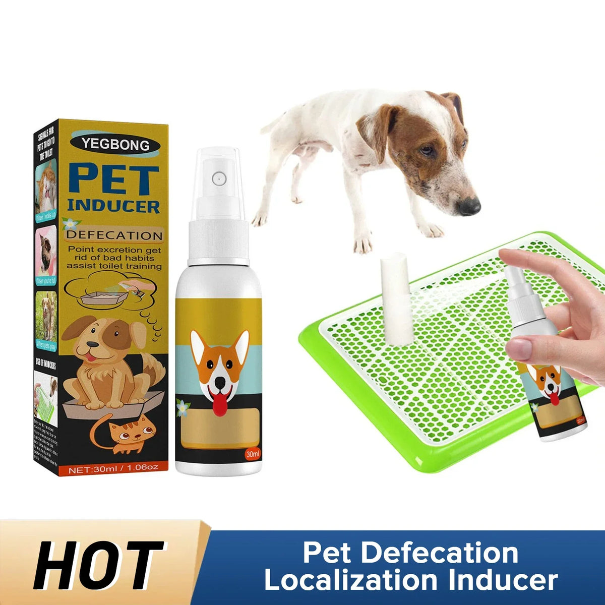 Dog Potty Training Spray Cats Kitten Outdoor Urine Poops Stool Location Helps Puppies Toilet Pet Positioning Defecation Inducer Quake Default Title