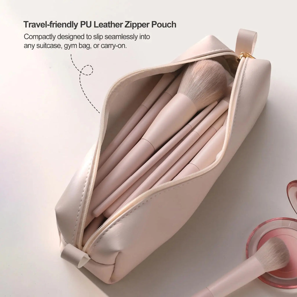 13 PCS Professional Makeup Brush Set with Bag, Soft Bristles, Powder, Blush, Foundation, Eyeshadow Brushes Quake
