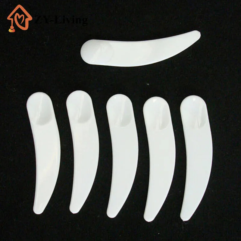 10Pcs Mini Cosmetic Spatula Spoon Disposable Curved Scoop Makeup Mask Cream Spoon For Make Up Face Accessories Quake