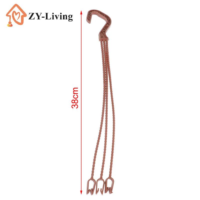 10PCS 36cm Plant Hanger Hook Flower Pots Hanging Basin Garden Basket Hanging Chains Quake