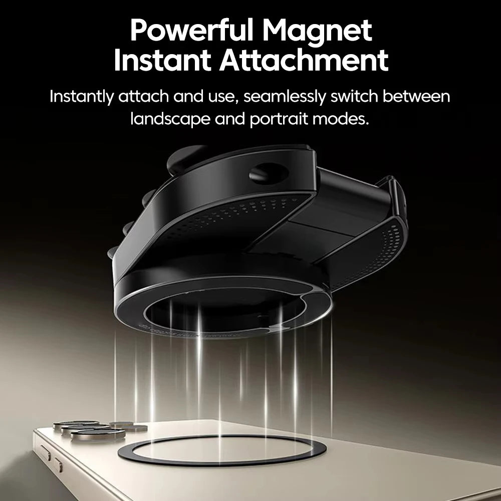 Suction Mount Magnetic Phone Holder Rotatable Wall Mountable Magnetic Stand Adjustable Portable Cell Phone Holder Quake