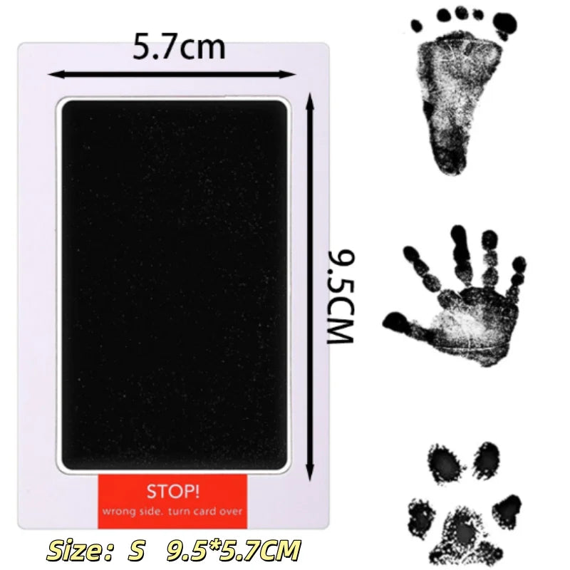 VVOCCI Pet Dog And Cat Paw Print Ink Set Pad Safe Non Toxic Baby Handprints Wash Free Easy Clean DIY Footprints Pet Souvenirs Quake A94 Black 2pcs