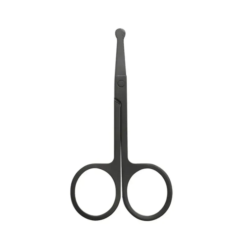vvocci Stainless Steel Precision Scissors for Facial Hair, Ear & Nose Trimming, Eyebrow Grooming Quake M103 Round