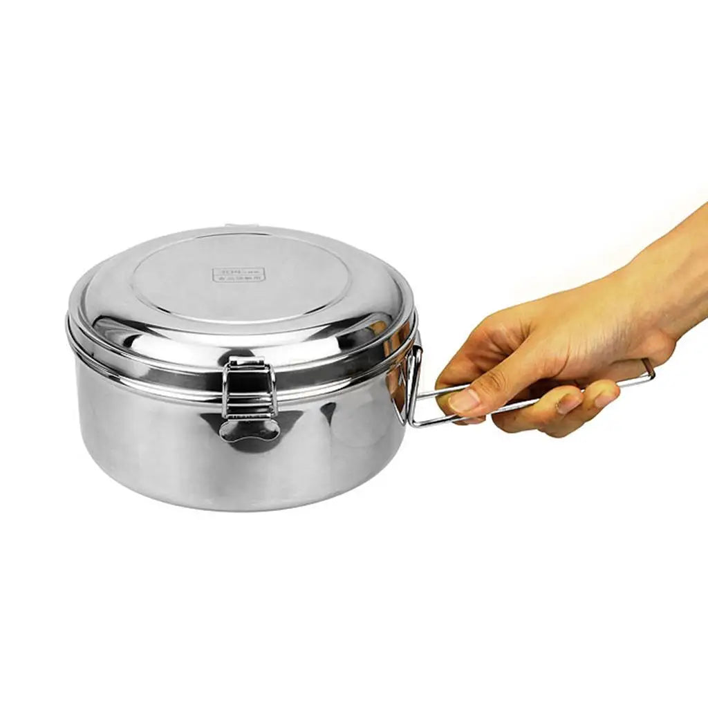 Stainless Steel Portable Fruit Container for Travel Camping, Warm or Cool at College, University, Office, , Quake