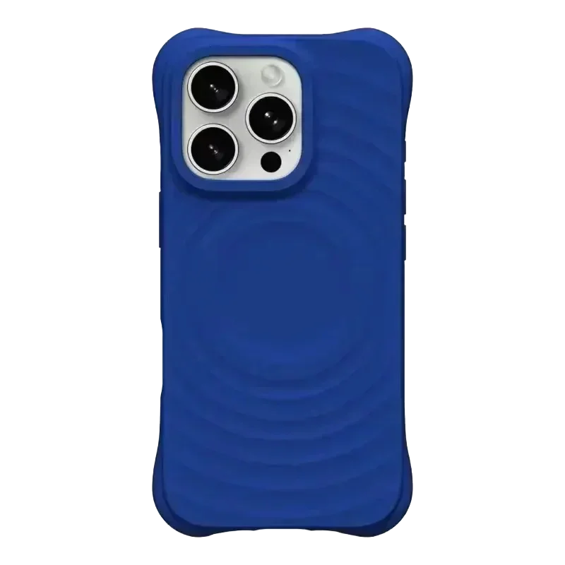 608231 Wave Magnetic Phone Cover for IPhone 13 14 15 16 17 18 Pro Max Case for IPhone 18Pro Quake