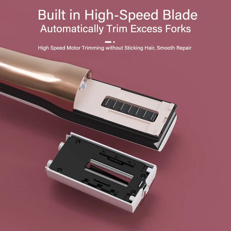 Hair Ends Trimmer Split Remover Dry Damaged Brittle Professional Automatic Trim Split for Women Cordless Hair Cutting Machine Quake