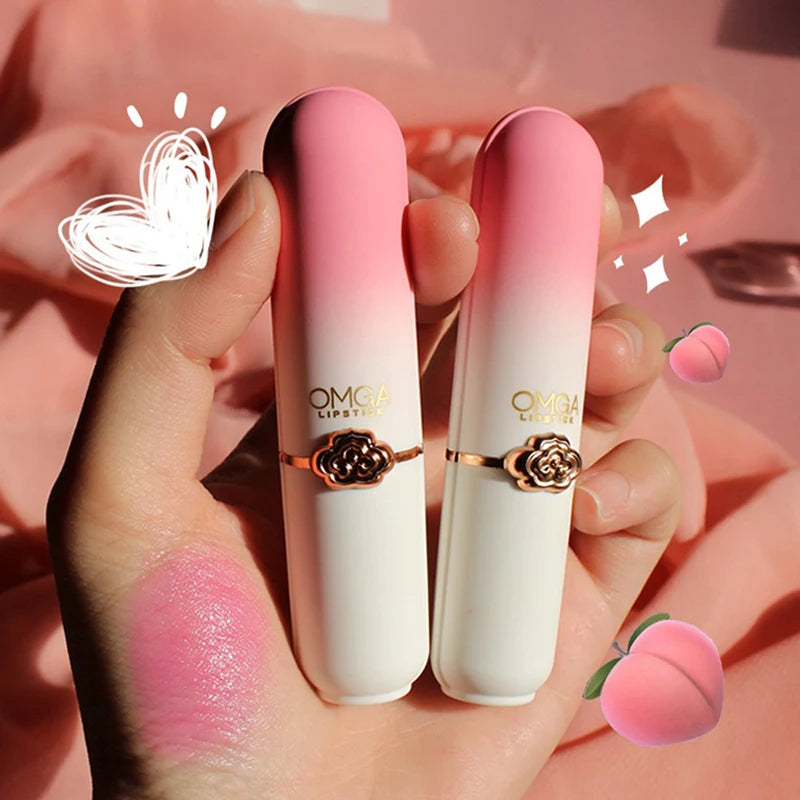 Peach Color Change Lipstick Non-Stick Cup Jelly Lipstick Moisturizing Moisturizing Color Change Lip Balm Warm Change Lip Balm Quake