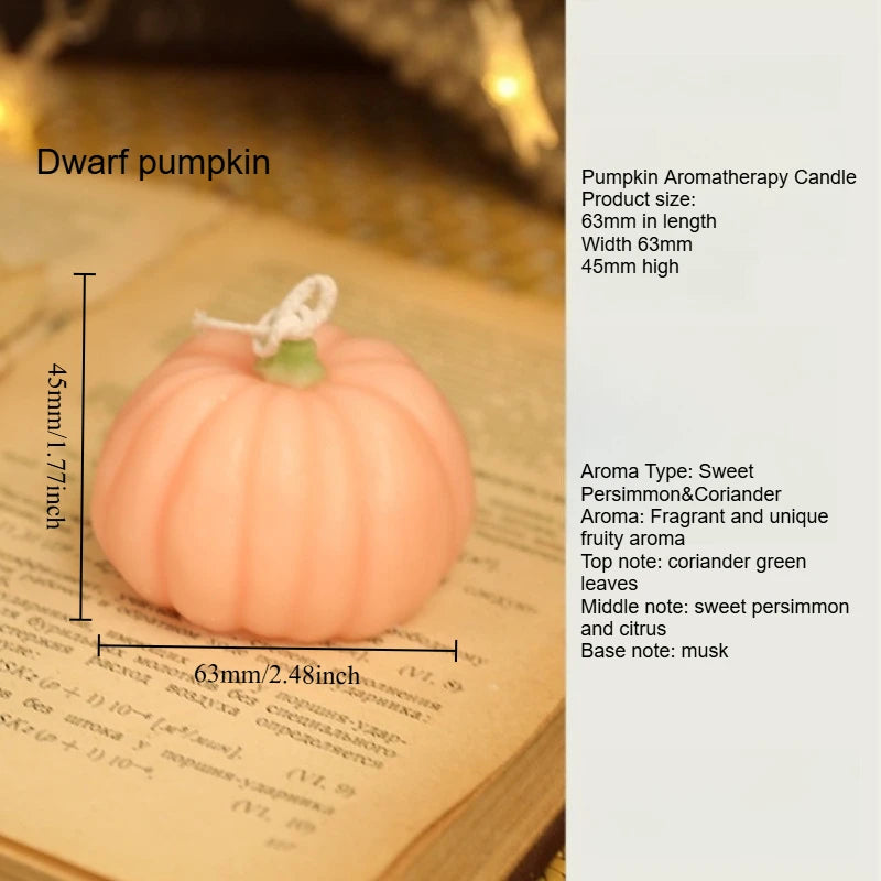 Halloween Pumpkin Aromatherapy Candle Creative Fragrance Ornament Atmosphere Gift Quake Orange Melon Pink