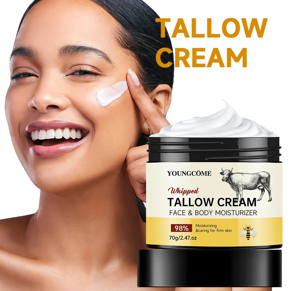  Tallow Cream Face & Body Face Cream Moisturiser Facial Anti Aging Skin Care Repair Fade Fine Lines Wrinkle Remover Face Cream Quake