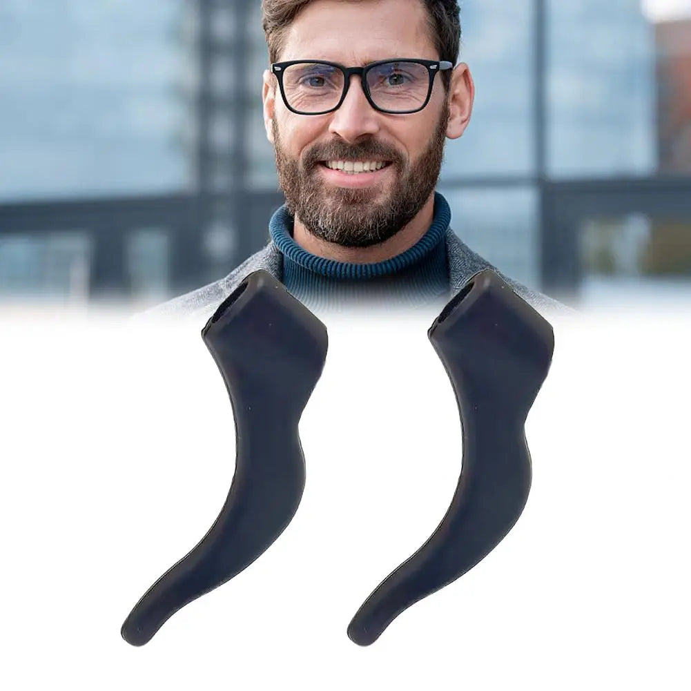 Silicone Anti-Slip Ear Hooks Women Men Antiskid Glasses Leg Ear Sleeve Anti-Fall Eyewear Holder Accessories 1pair Quake