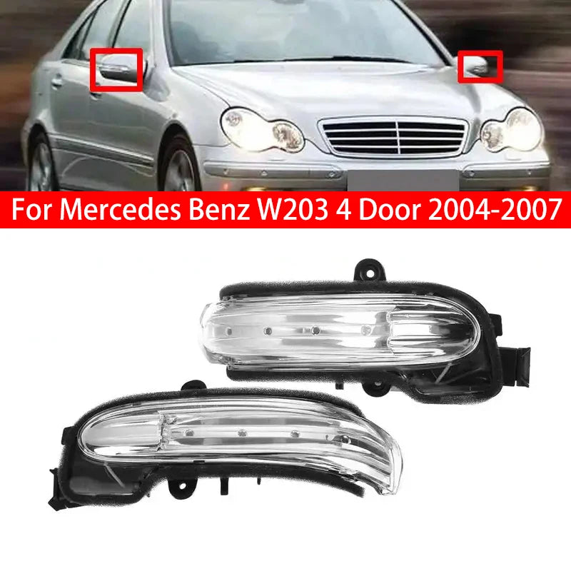 For Mercedes Benz W203 4 Door 2004-2007 Car Door Rearview Turn Signal Light Side Mirror Indicator Lamp Marker Amber A2038201521 Quake