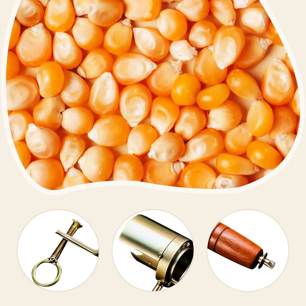 Hand Crank Corn Thresher Corn COB Stripper Tool for Restaurant Home Families Quake