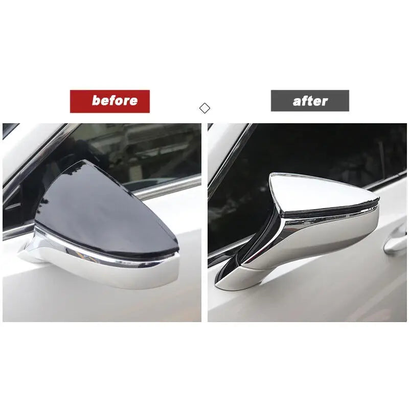 For Lexus ES ES200 ES250 ES300h ES350 2018-2021 Car Rear View Door Mirror Cover Wing Exterior Sticker Side Shell Caps Trim Case Quake