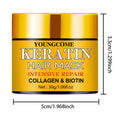 Hair Repairs Hair Mask Essential Oil Nourishing for Dry Damaged Biotin Collagen Keratin Treatment Hairs Conditioner Hair Quake 30G