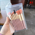 8PCS Mini Pro Makeup Brushes Matte Handle Portable Soft Hair Makeup Brush Set With Bag High Quality Makeup Tools Quake A1