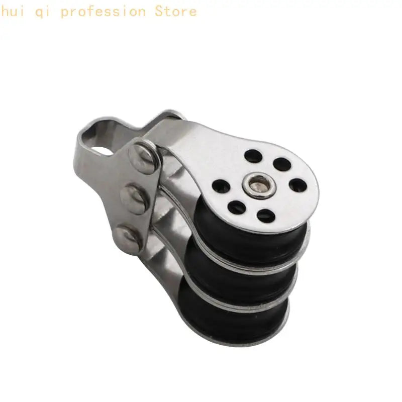 Yacht Deck Sheave Block for Marine Rope Guidance Hardware Use Metal Texture H8WE Quake