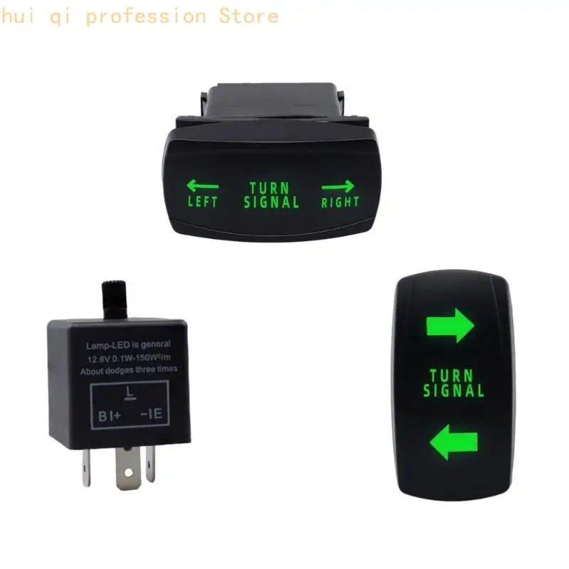 Side by Side Turn UTV Accessories for Can-Am Rhino ATV Turn with Switch Flasher H8WE Quake