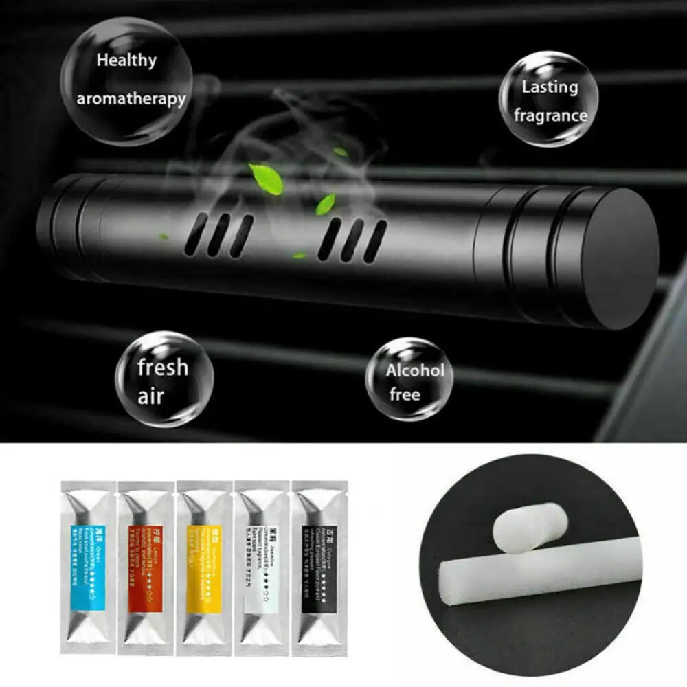 5Pcs Car Replacement Air Freshener Purifier Solid Perfume Diffuser Stick Cores Ocean Lemon Jasmine Cologne Osmanthus Quake