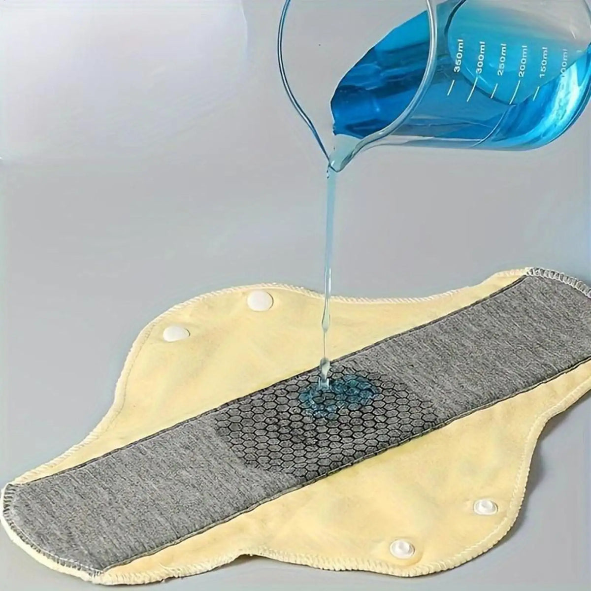 6pieces Reusable Sanitary Pads for Women Leakproof Waterproof Soft Napkins Reusable Feminine Pads for Elderly Urinary Postpartum Quake