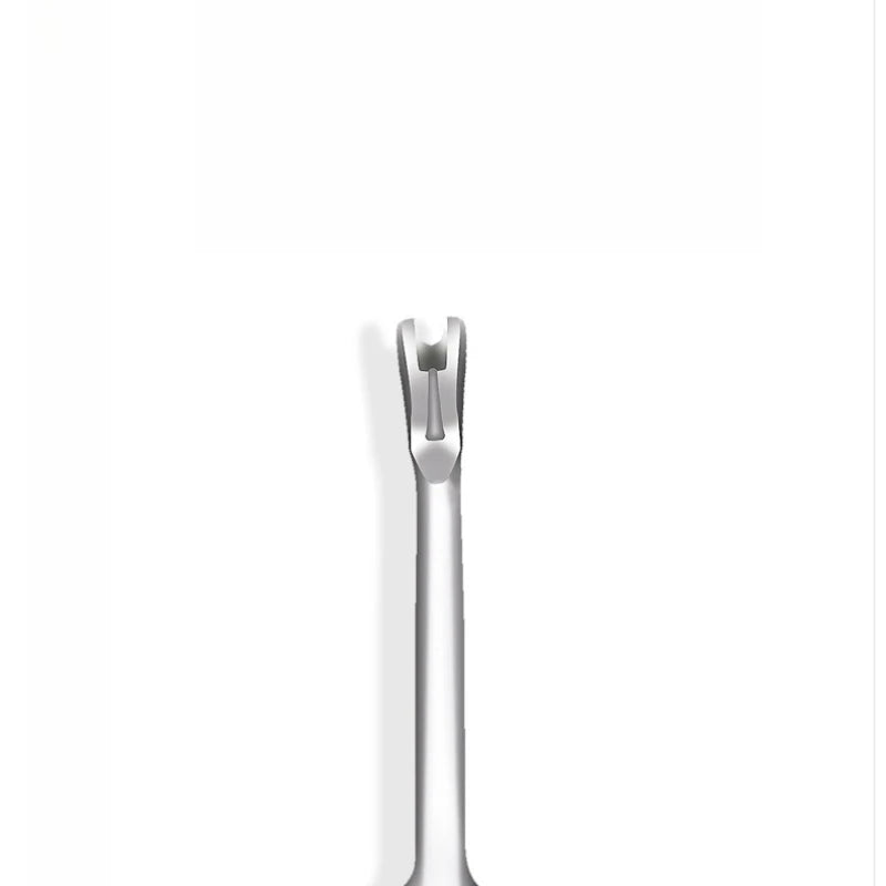 Stainless Steel Cuticle Pusher Fork V Shape Dead Skin Remover Professional Hand Nail Manicure Care Tools Quake