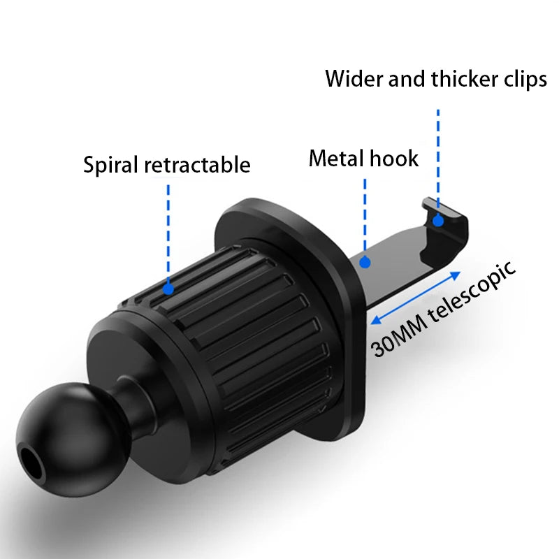 SEAMETAL Car Phone Holder Bracket Accessories Interior Air Outlet Vent Base Gadget Universal Auto Cellphone Support Accessories Quake