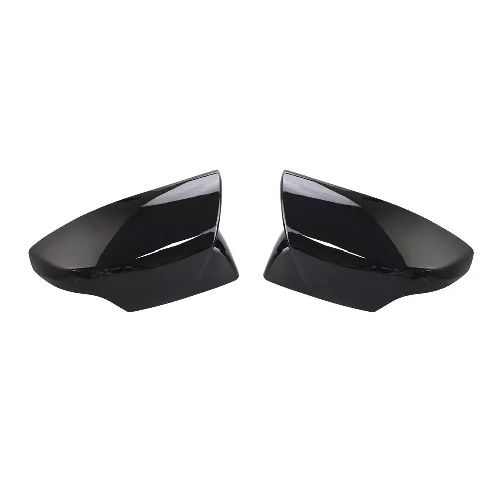 For US Subaru Outback Crosstrek WRX 2015-2017 Car Sticker Rearview Side Mirror Cover Wing Cap Exterior Door Rear View Case Trim Quake With Light Black