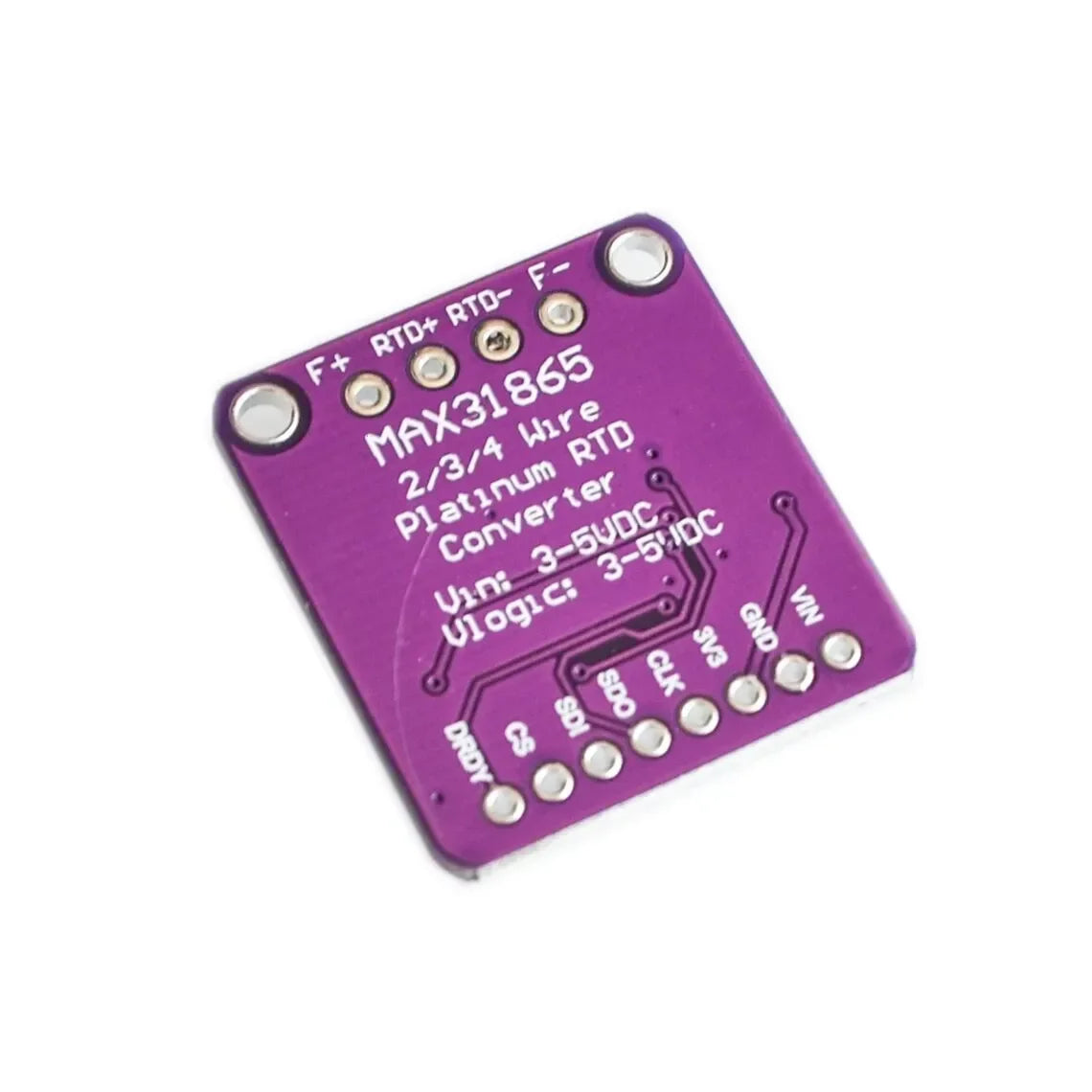 MAX31865 -RTD platinum resistance temperature detector module PT100 to PT1000 Quake