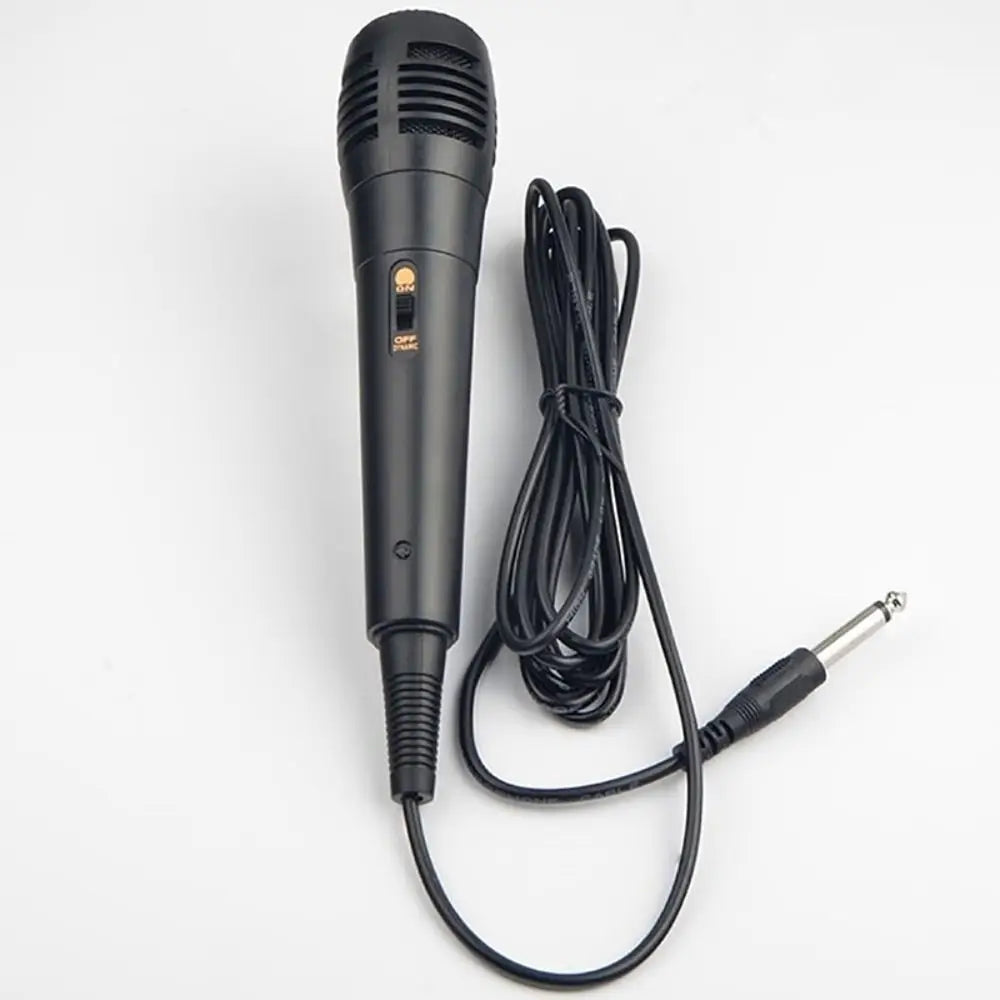 New Professional Dynamic Microphone Integrated Wired Vocal Mic Black Portable Karaoke Recording Quake