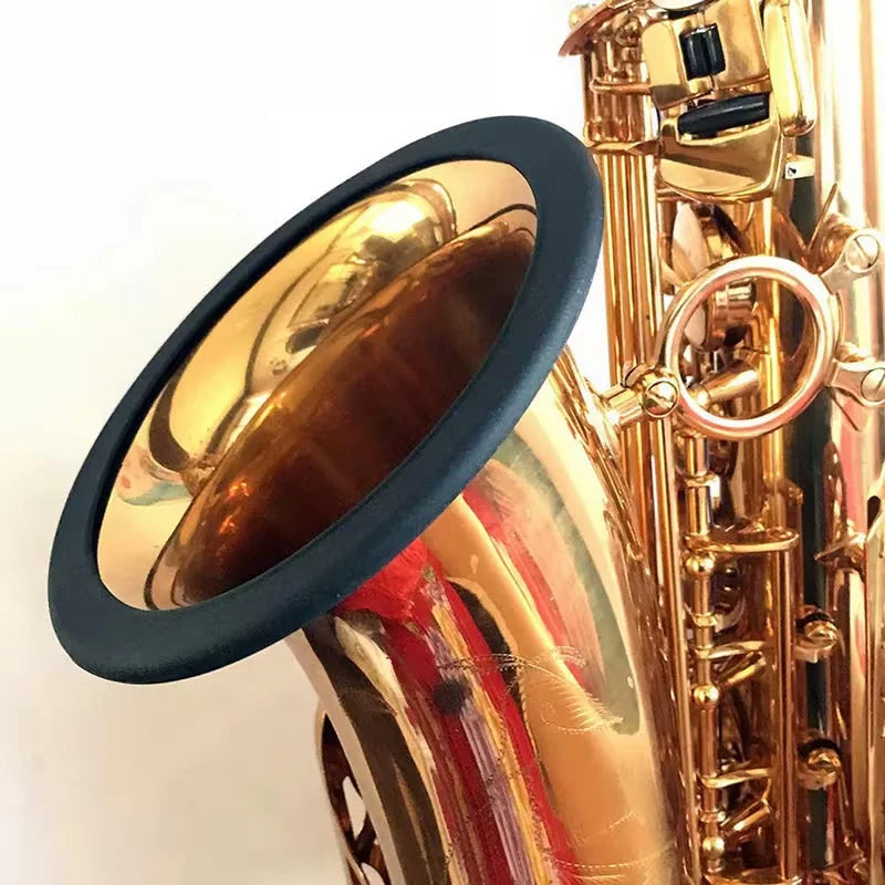 Saxophone Mute Rings for Baritone,Alto,Soprano Saxophones, Saxophone Mute Silencer,Along with Bell Protection Covers And Pads Quake