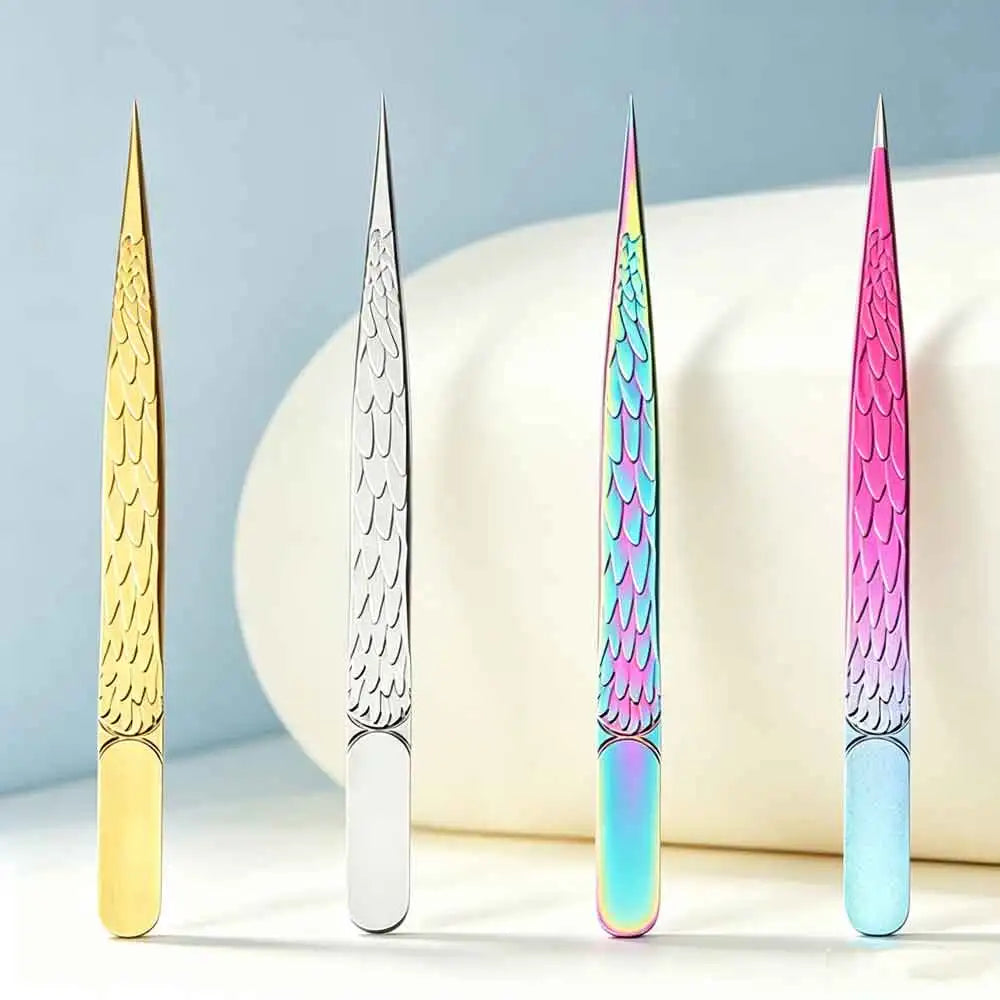 1pc Straight Pointed Tweezers Isolating Tweezers Eyelash Extensions Tip Tweezers Lash Tweezers Pointed Blackhead Remover Quake