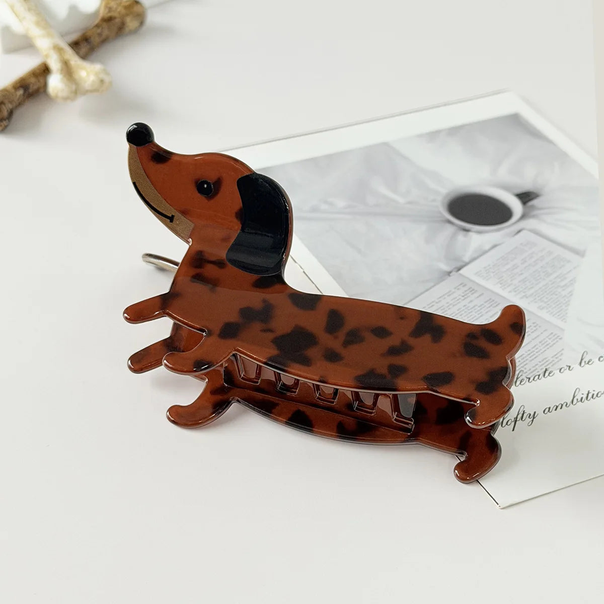 Playful Puppy Hair Claw Cute Animal Ponytail Clip Dachshund Corgi Bac Head Updo Shark Clip Women Girls Hair Styling Accessories Quake lc
