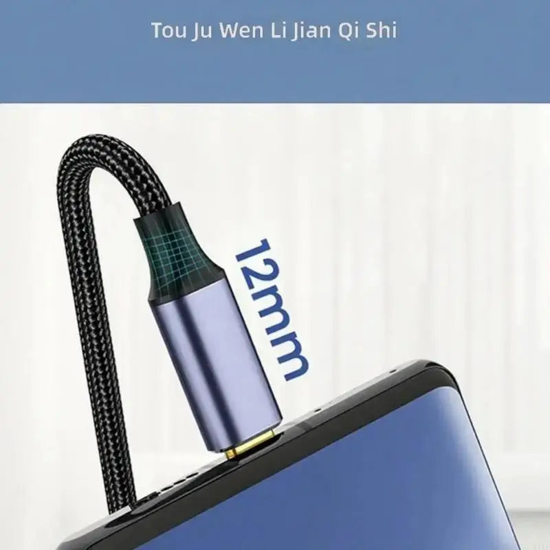 Single Angled Type C To MicroB Data Cable For Fast Mobile Hard Drive Transfer With Nylons Braided Design K1KF Quake