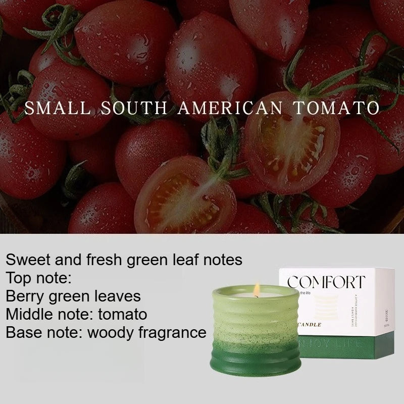 Creative Highvalue Aromatherapy Candles Simple Bedroom and Living Room Decorations Smokefree Fragrance Quake Tomato