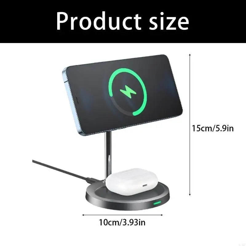 Wireless Charging Stand with Fast Charging & Adjustable Phone Chargers Brackets for Phone & K1KF Quake