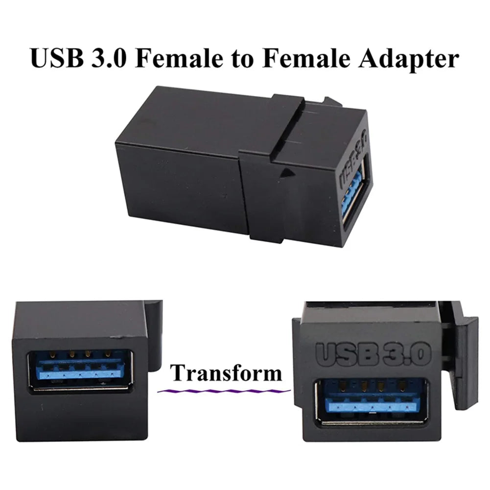 Premium USB 3.0 Keystone Jack Insert for Reliable Connection and Signal Stability Suitable for Ethernet and Networking Equipment Quake