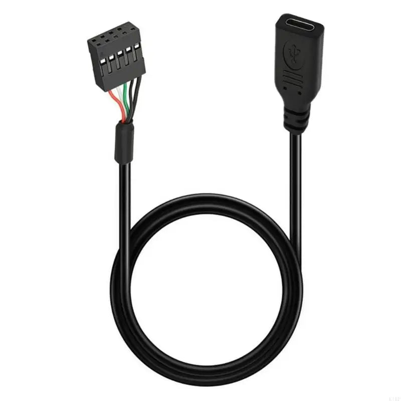 Type C Front Port Header Cable, 20CM Female Port to 9-Pin USB Header for Internal Front Port Conversion Wire K1KF Quake